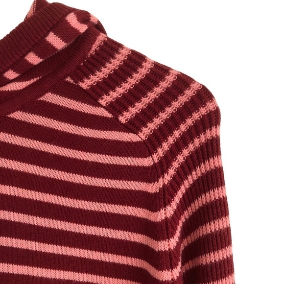 Style & Co Striped Hoodie Sweater Thumb Holes Small - Picture 3 of 9